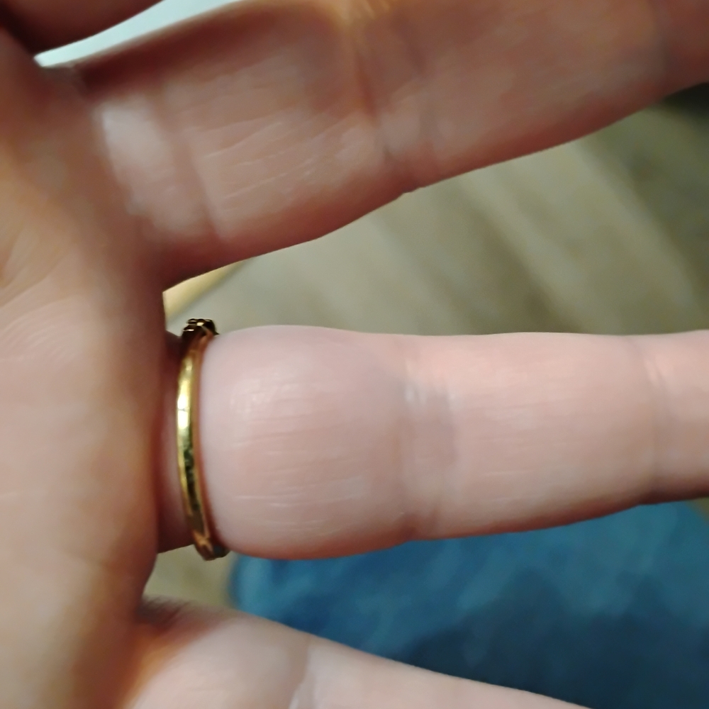 Elegant Dainty Pandora Gold-plated Wedding Band 💖💖💖 - Picture 4 of 9
